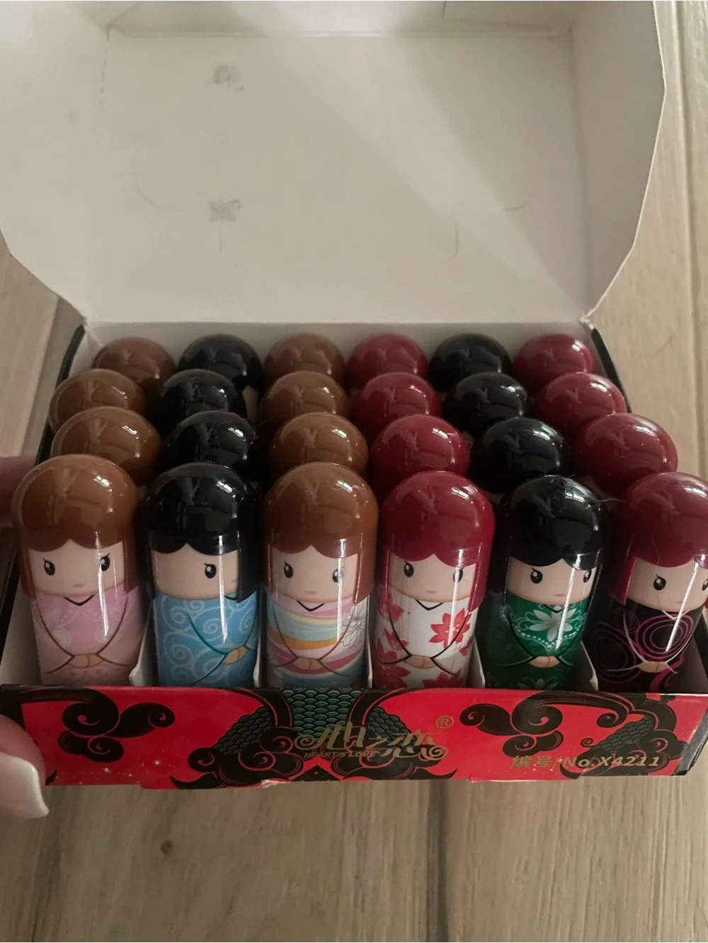 Fruit Scented Lip Balm Set - Dolls (24 total)